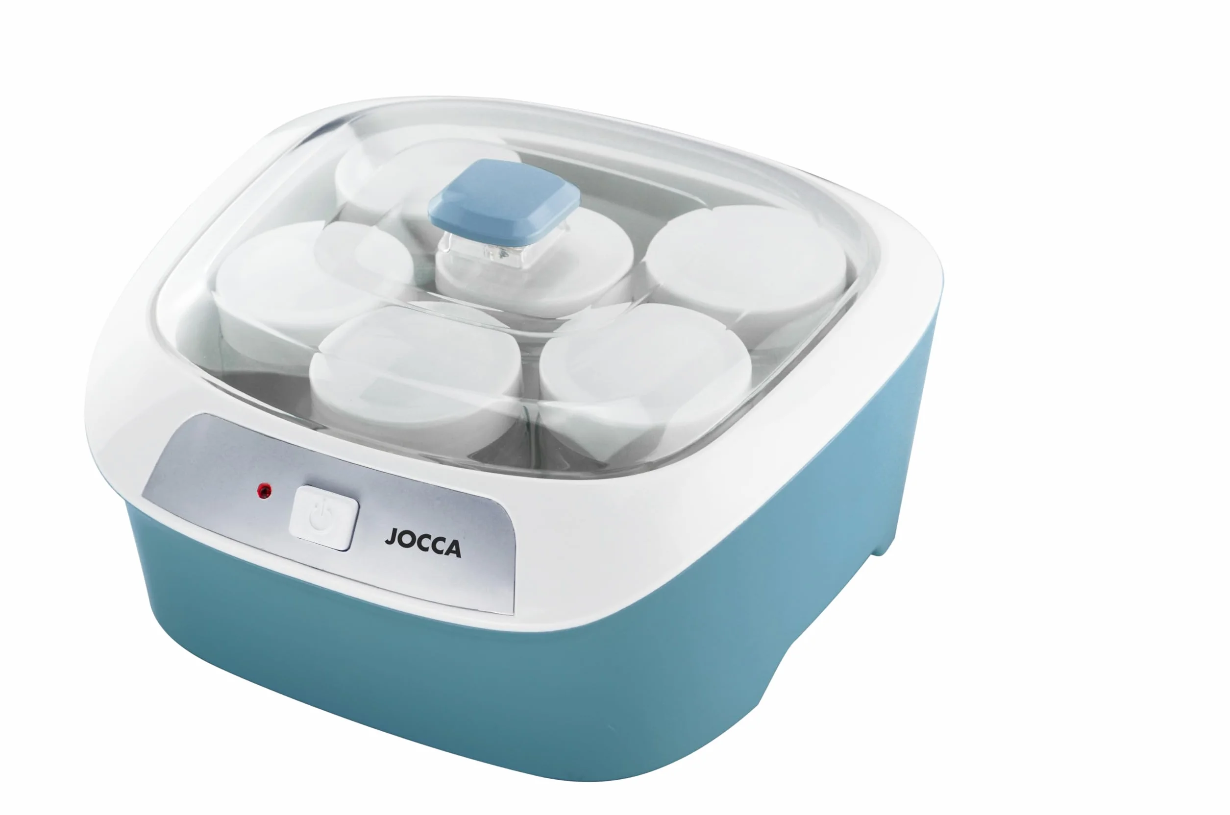 JOCCA Yougurtera 6 Tarros de Cristal 170ml 20W Control Automático de Temperatura