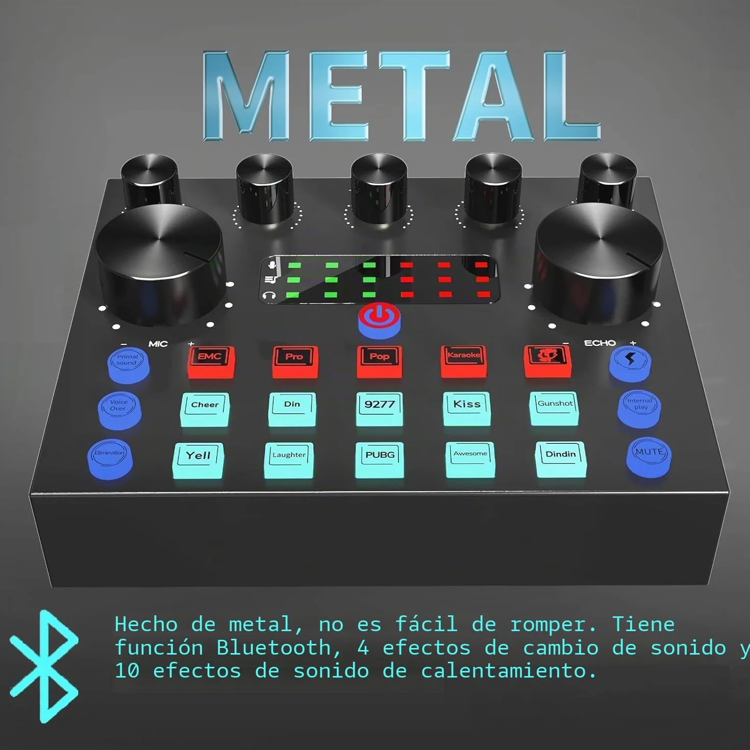 Paquete de Equipo de Podcast Microfono Pc Karaoke Sets De Dj Microfono Streaming, focombance Cambiador de Voz y micrófono de Condensador Set de micrófonos de Podcast para Gamers podcasting Streaming