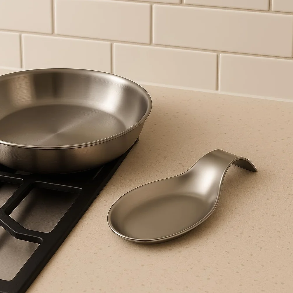 Reposacucharas de Cocina de Acero Inoxidable Soporte para Utensilios