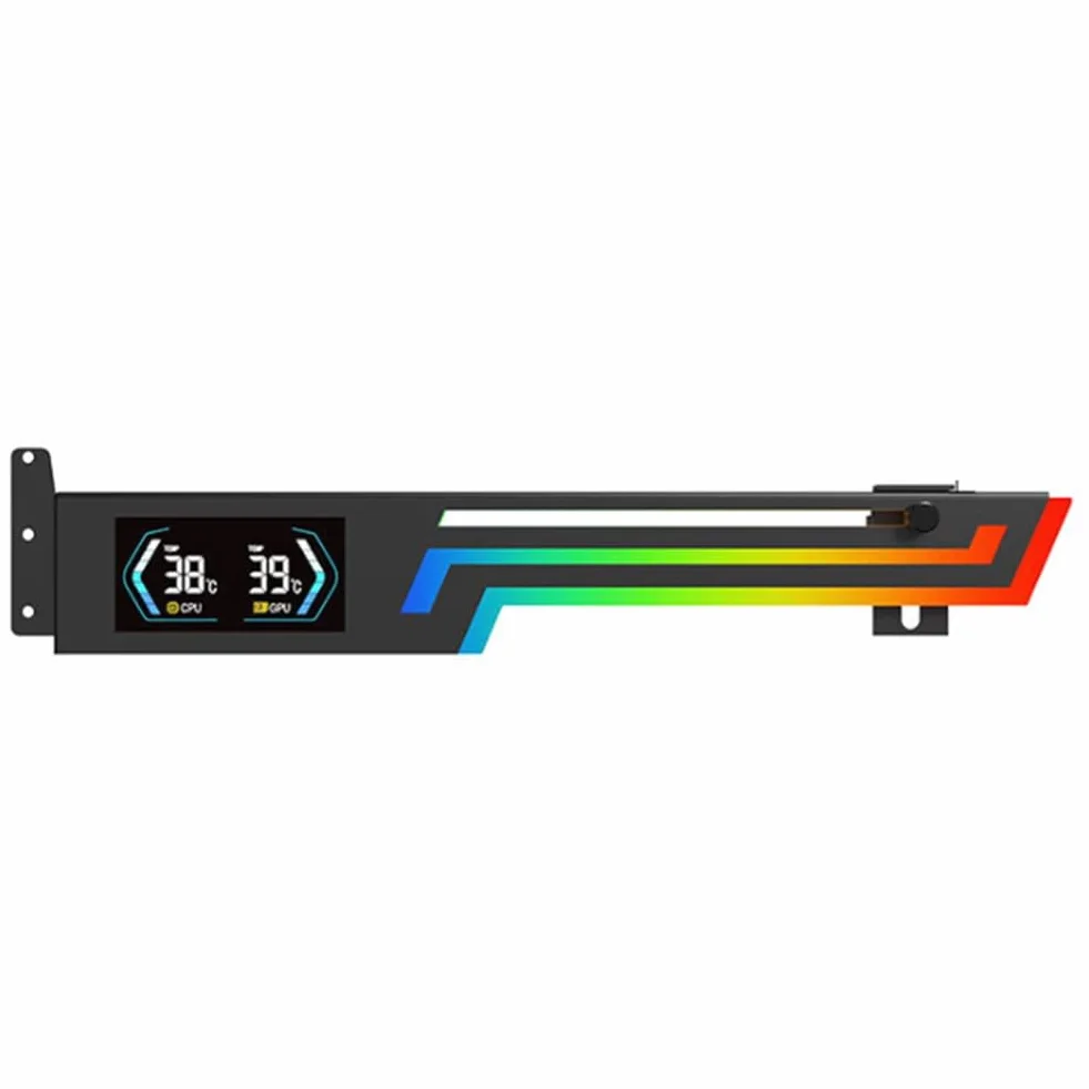 Soporte para Tarjeta Gráfica Z-X6 con Pantalla de Temperatura, 5 V, 3 Pines, ARGB, Aura Sync, VGA, Ajustable.
