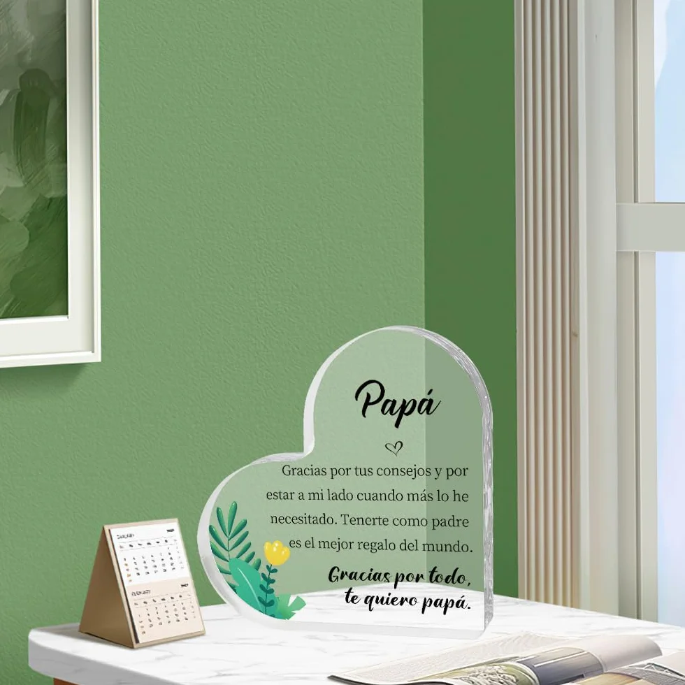 Regalo Original Acrílico Decor Papa para el Día del Padre