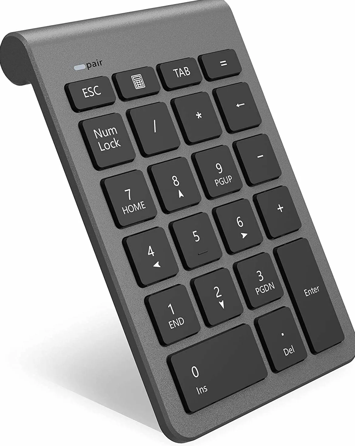 Teclado numérico inalámbrico Bluetooth, Teclado numérico 22 Teclas Bluetooth Extensiones de tecladopara Data Entry de Contabilidad financierapara Laptop, Escritorio, PC, Notebook