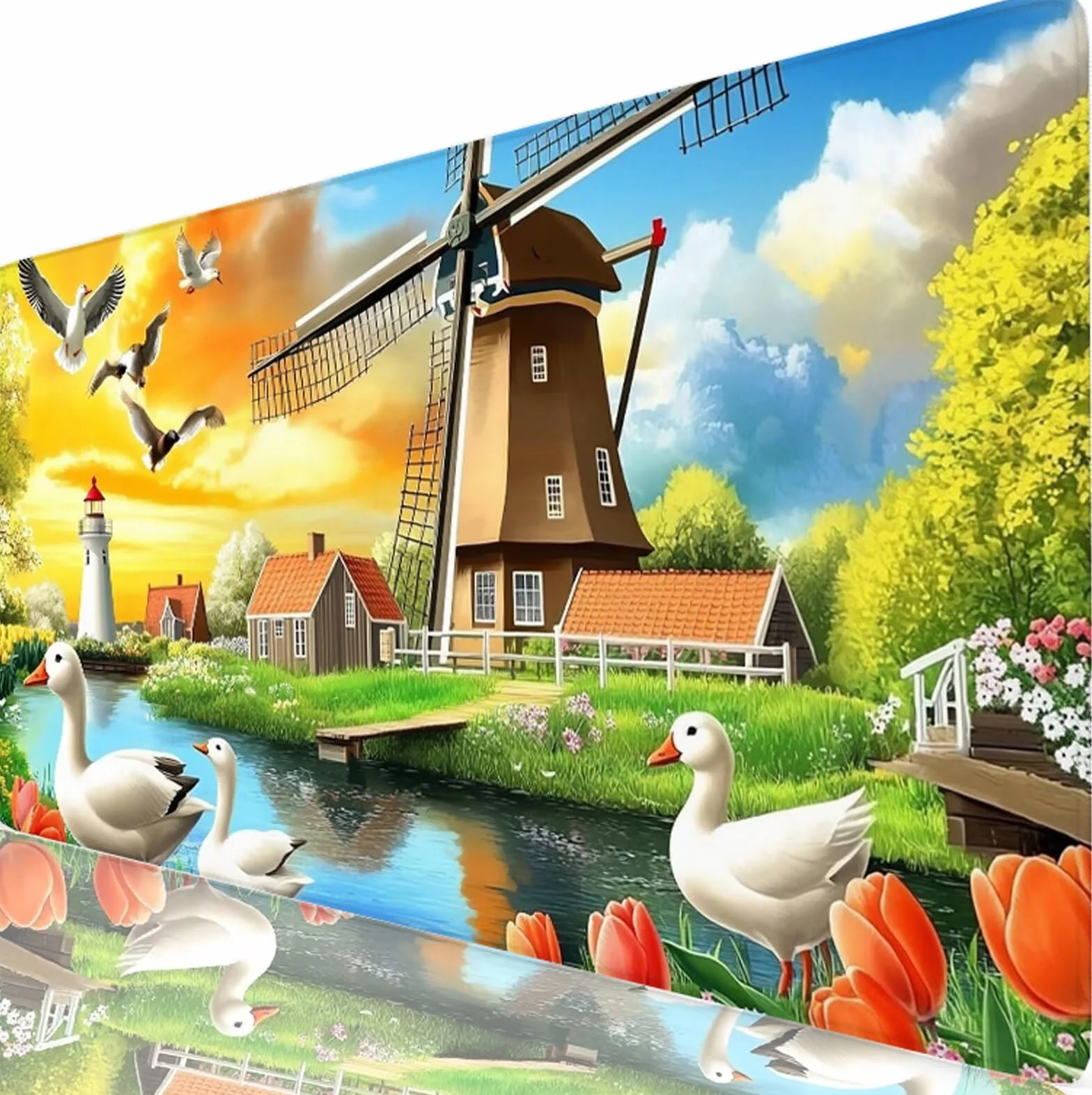 Blanca Alfombrilla Ratón XXL 150x80 cm Mouse Pad Grande Gaming Pato Alfombrilla Escritorio Antideslizante, Protector de Mesa para Ordenador y Teclado, Bordes Cosidos, Accesorios Oficina, Regalo W6-477