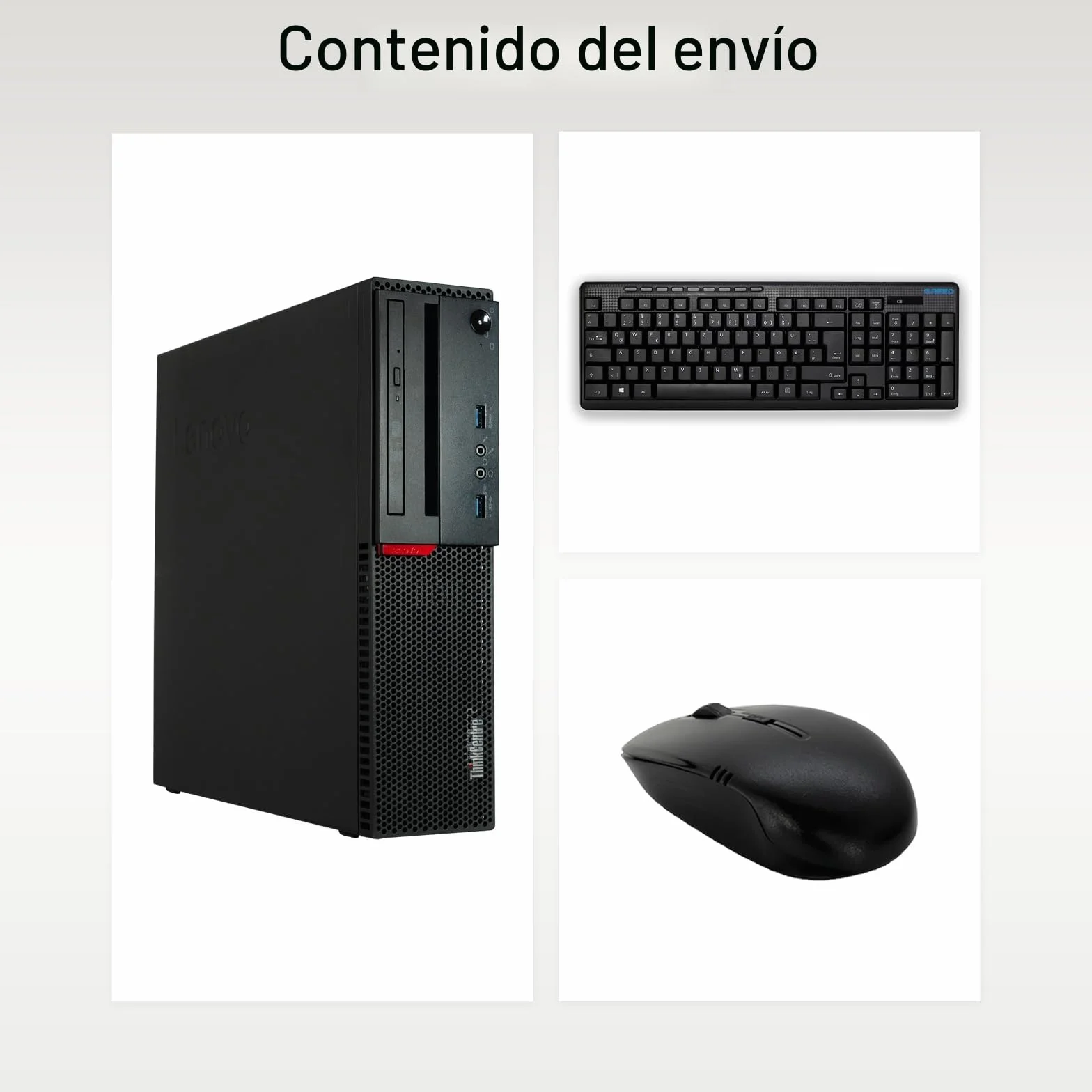PC Sobremesa - LENOVO M73 i7, Intel Core i7-4790, 8 GB RAM, 256 GB SSD, HD Graphics, Windows 11 Pro, Schwarz