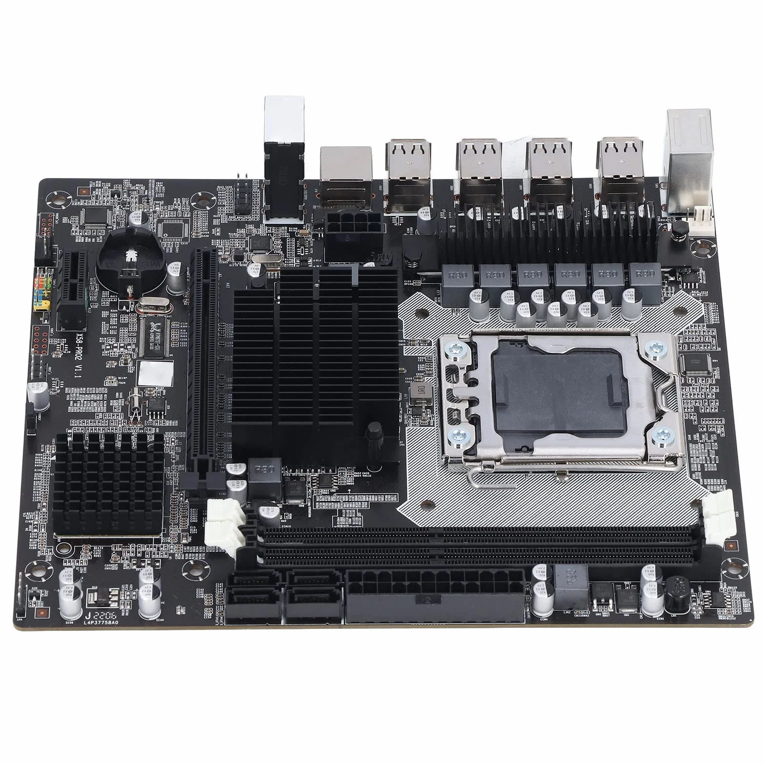 Placa base X58 2 DDR3 LGA 1366 pines placa base para ordenador ECC memoria USB 2.0 SATA puerto PCB ordenador placa base para ordenador de escritorio