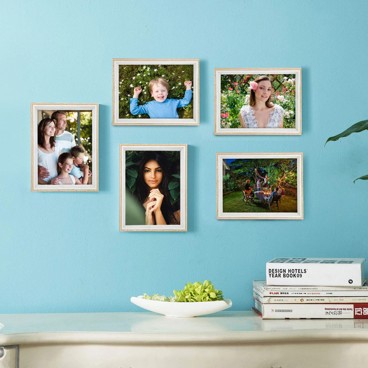 Simpeak Marco De Fotos 15x20 Cm 3 Piezas Juego Con Soporte 6x8 Pulgadas Blanco