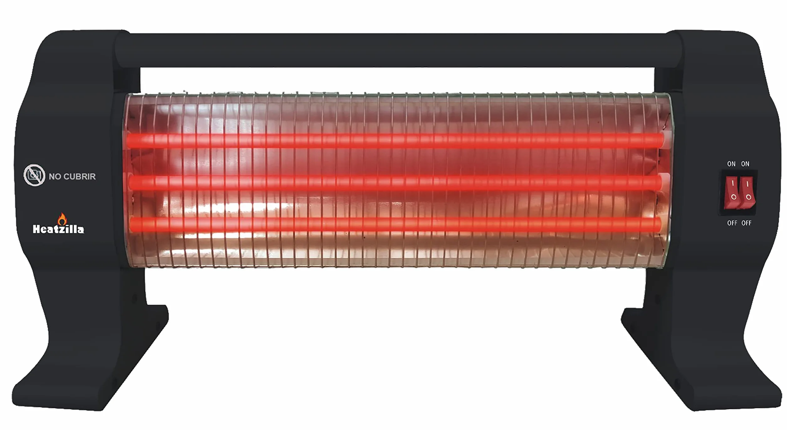 Calefactor de Cuarzo Horizontal 1200W 2 Niveles de Potencia