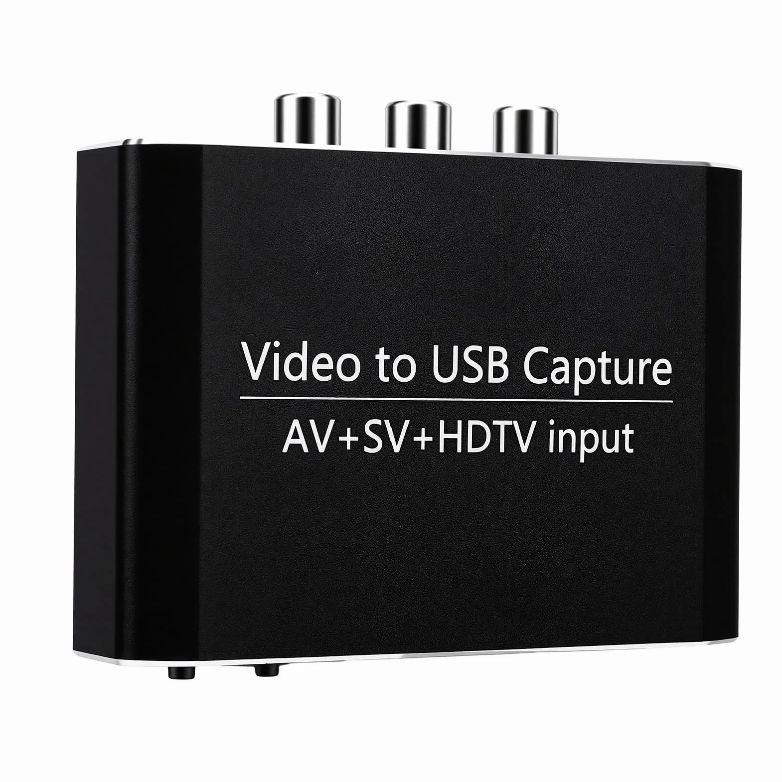 banapoy Convertidor Dispositivo Tarjeta Captura Video USB 3.0, Dispositivo Captura Transmisión para Creadores Contenido, Transmisores,Profesionales,Interfaz Multimedia AV S-Video HD