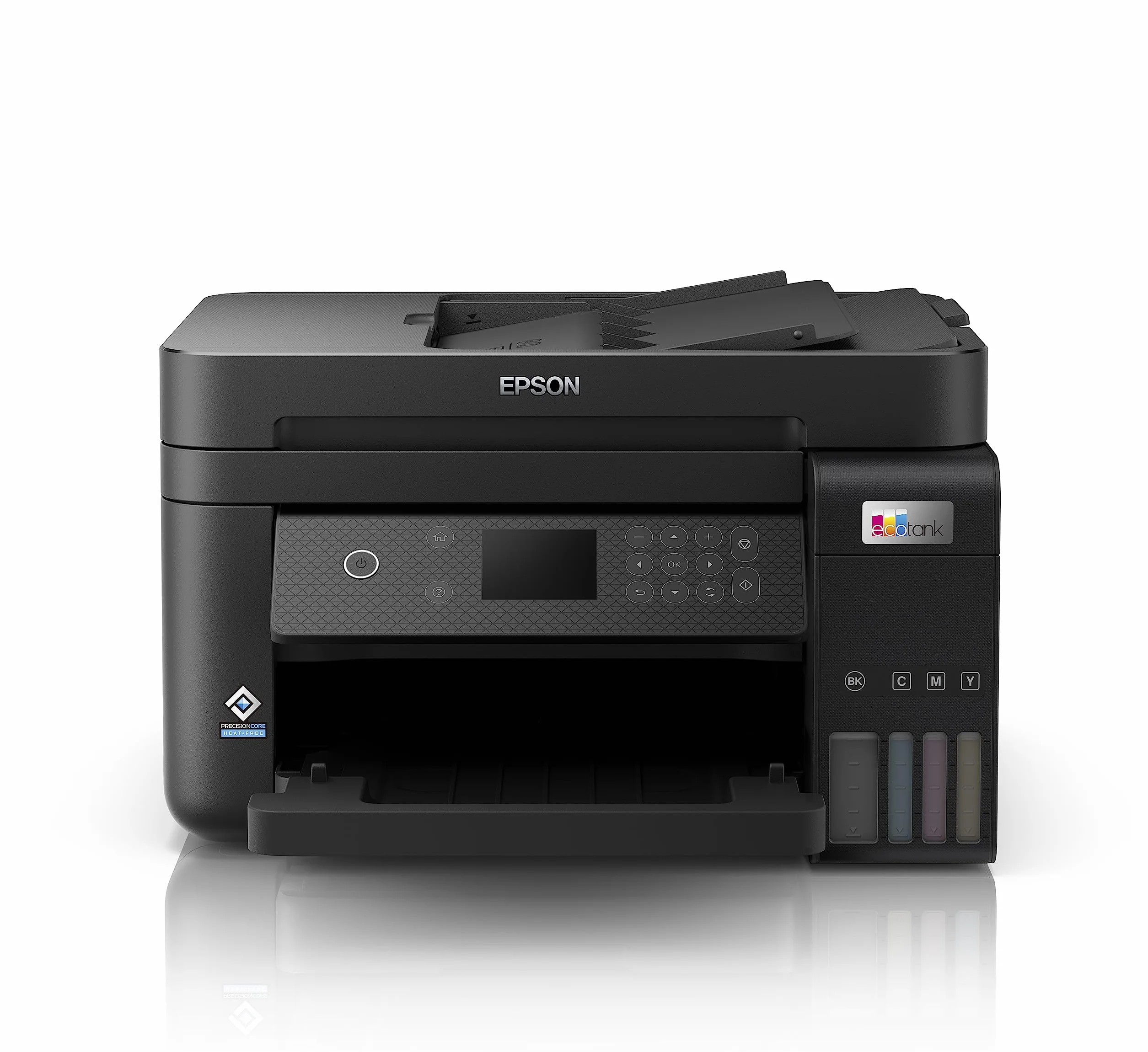 Epson EcoTank ET-3850, Impresora WiFi A4 Multifunción 3en1 con Depósito Tinta Recargable, Impresión Doble Cara (Dúplex), Alimentador Documentos (ADF), Pantalla LCD, Bandeja Frontal, Mobile Printing