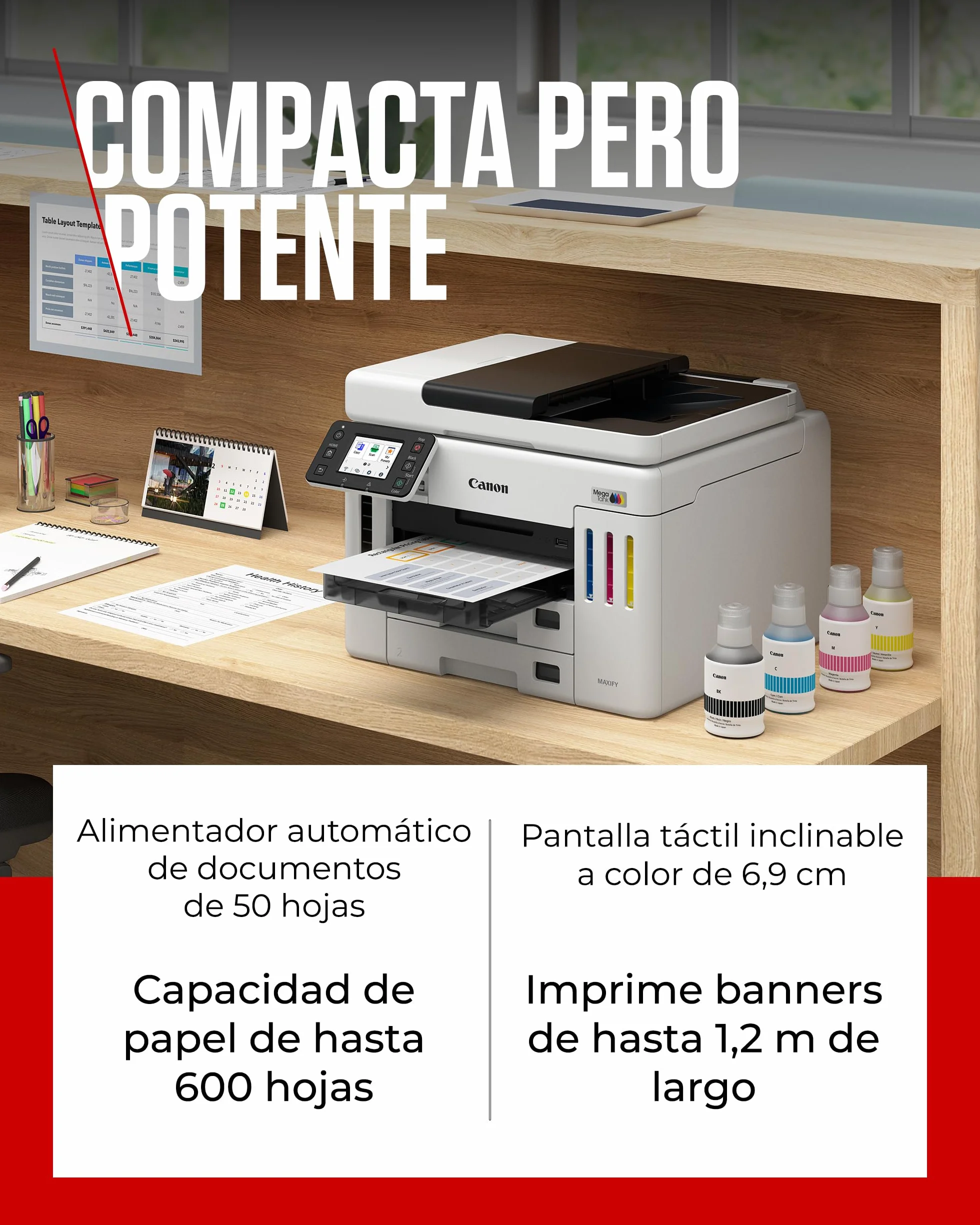 Canon Maxify Gx7150 Megatank - Multifunktionsdrucker - Farbe - Tintenstrahl - Ciss - Legal (216 X 356 Mm)