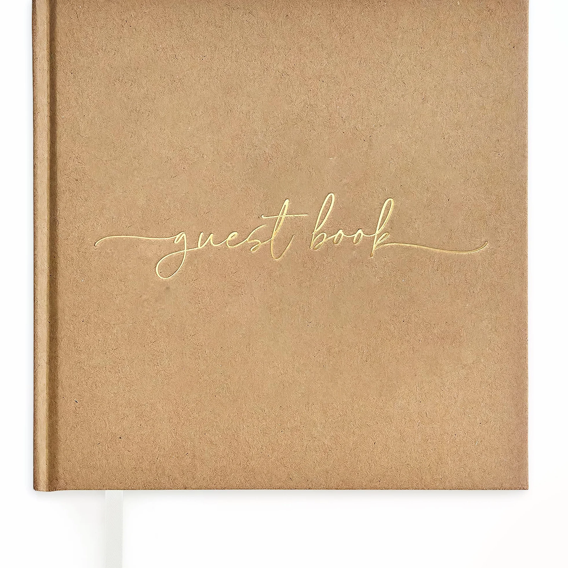 Plantvibes Libro de visitas premium para bodas, 72 páginas, papel grueso, estilo vintage, título dorado