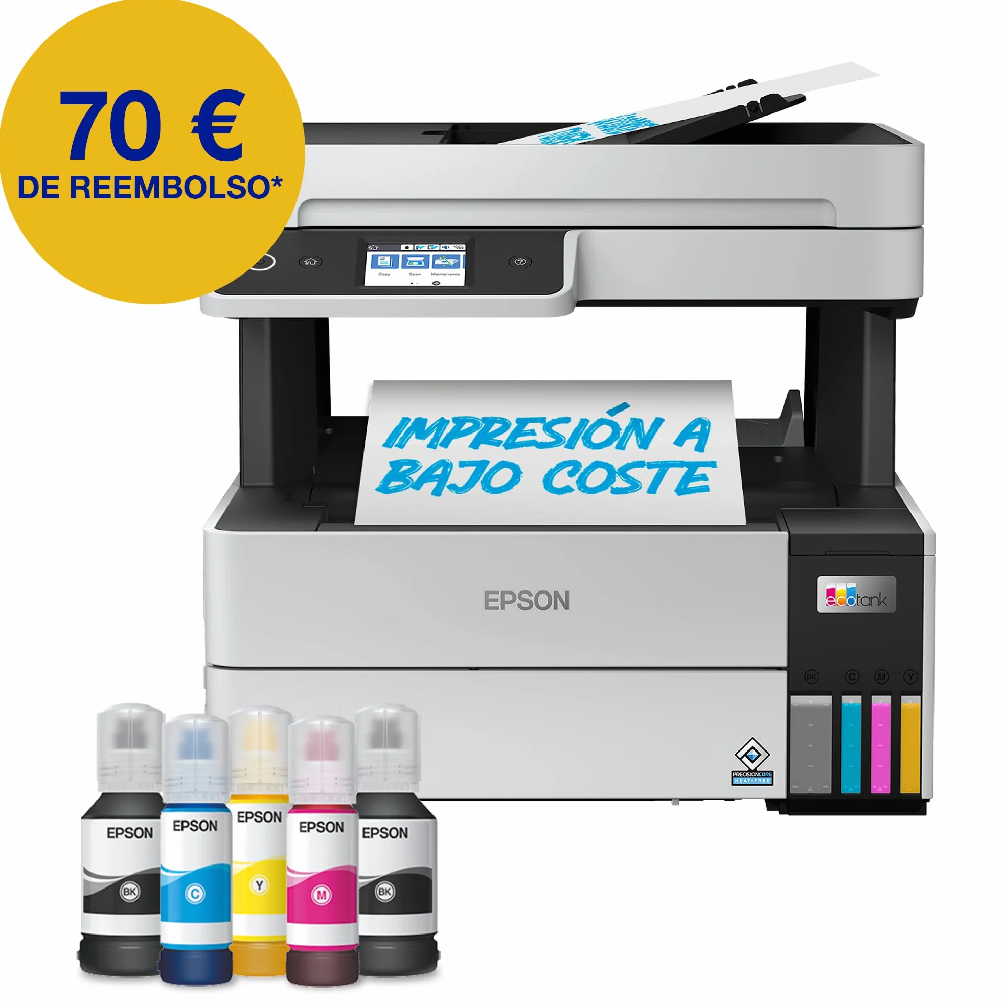 Impresora multifunción EcoTank ET-5150 A4 con depósito de tinta, conexión Wi-Fi