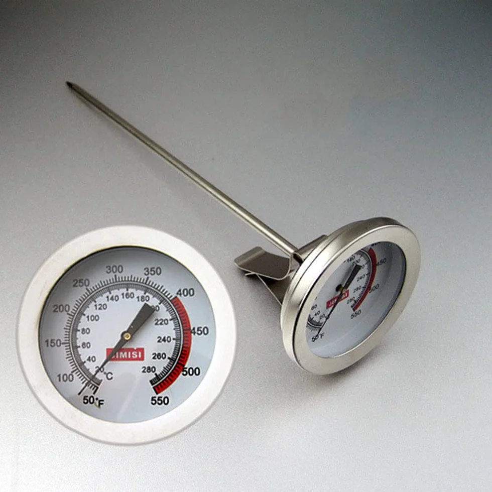 Sonda larga de acero inoxidable para freidora de aceite termómetro de barbacoa temperatura