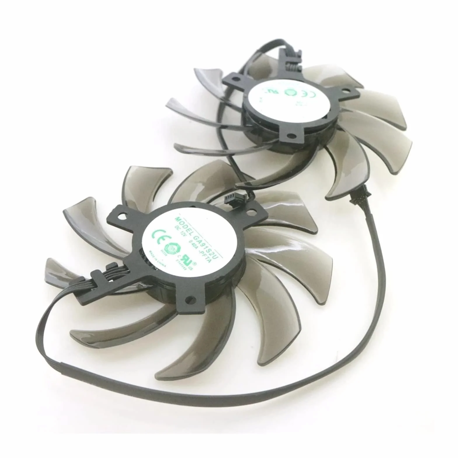 Youngran GA91S2U -PFTA DC12V 0.40A 4 Cable 4pin 85mm Vga Ventilador Compatible con Pensilvania L IT RTX2060 2060S GTX1660 1660S 1660 TI Tarjeta de gráficos Ventilador de enfriamiento Leisurely