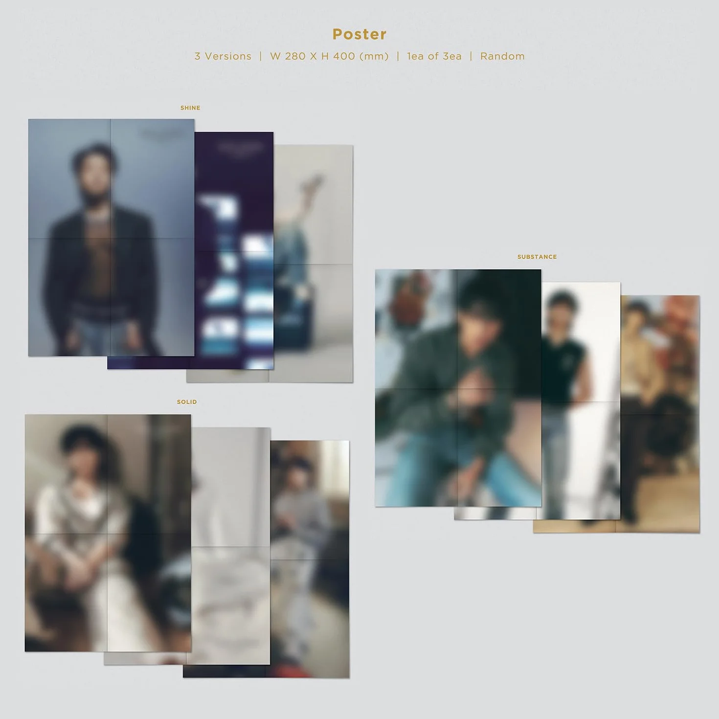 GOLDEN SHINE Ver. Book Case Photo Book CD Post Card Poster Photo Card Symbol Sticker Contents Envelope 2 Extra Photocards