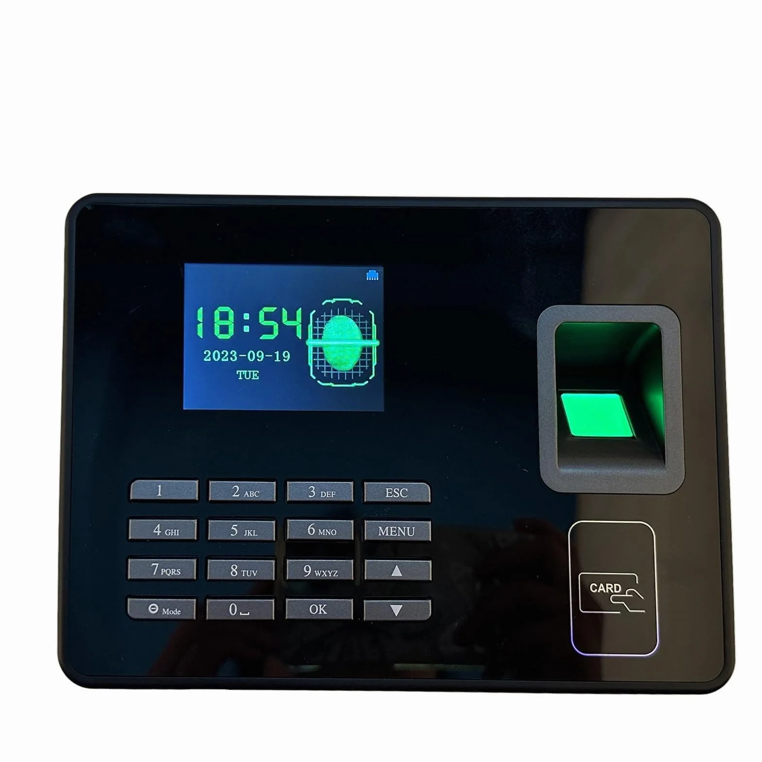 Pongnas Máquina Biométrica de Asistencia de Empleados con Lector de Huellas Dactilares para Mayor Seguridad y Eficiencia (Enchufe de la UE)