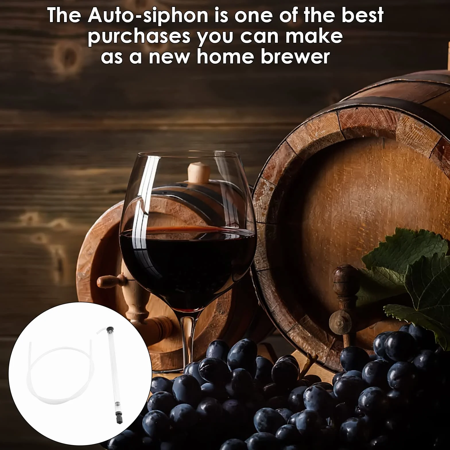 SOONHUA Sifón Automático para Cerveza con Tubo Manguera de Plástico Equipo de Fabricación