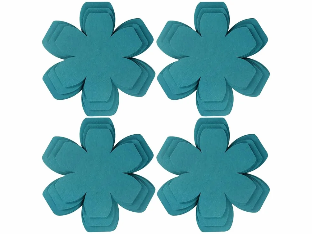 Anlising Protege Sartenes Separadores, 12PCS Salvamanteles de Tela no Tejidas, 3 Tamaños, Protectores para Ollas y Sartenes, Almohadillas Separadoras de Tela, para Protección, Aislamiento (Azul)