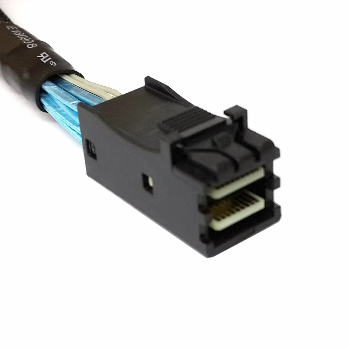 Xiwai Slimline SAS 4.0 SFF-8654 4i 38pin host a HD Mini SAS 4i SFF-8643 36pin cable objetivo 50cm