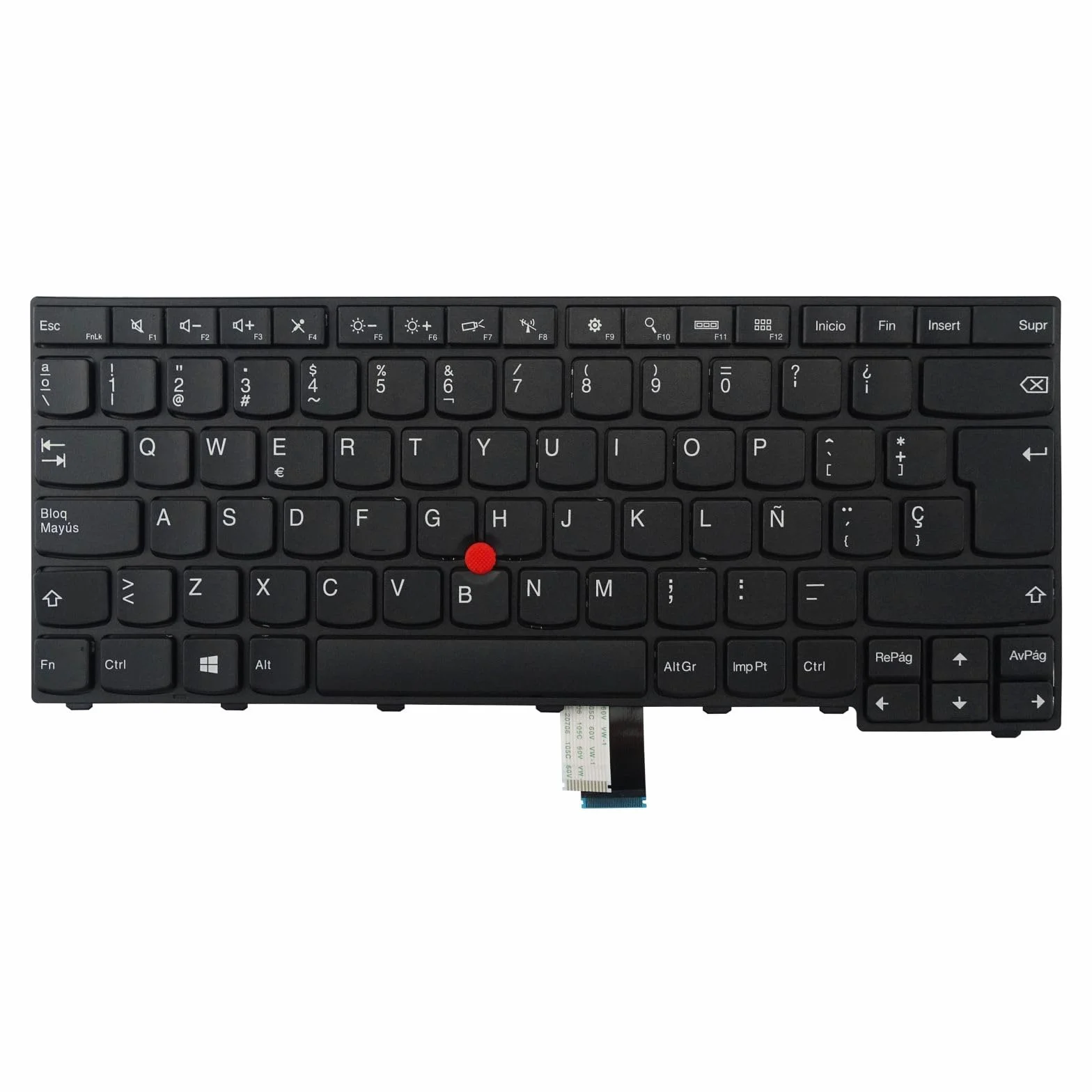 Teclado de repuesto sin retroiluminación para Lenovo Thinkpad T440 T440S T440P T450 T450S T460 T431s L440 L450 L460 L470 (español/español, sin retroiluminación)