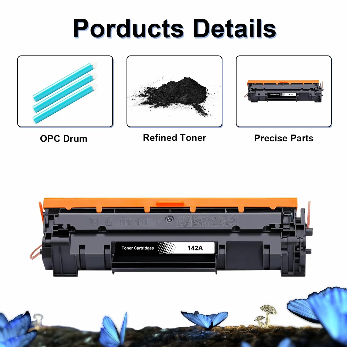 LOSMANN 142A Tóner con Chip Compatible para HP 142A W1420A para HP LaserJet MFP M140w, Tóner M110w, M110, MFP M140, MFP M139w, M139, 142X, W1420X (1 Negro)