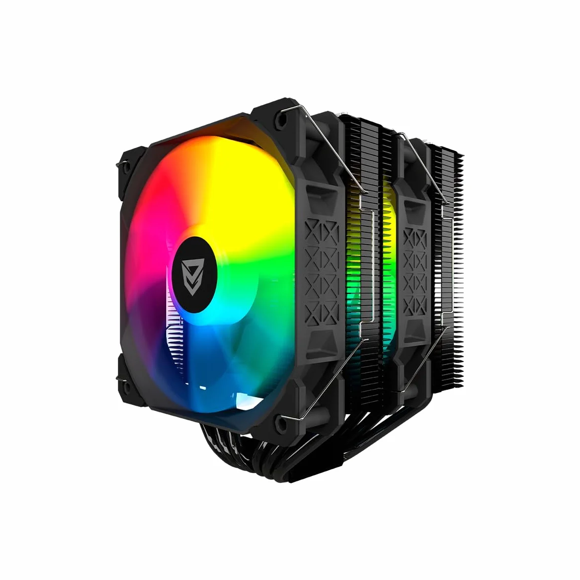 Nfortec Sculptor X2 disipador CPU ARGB 240W TDP doble ventilador 120mm Intel AMD negro
