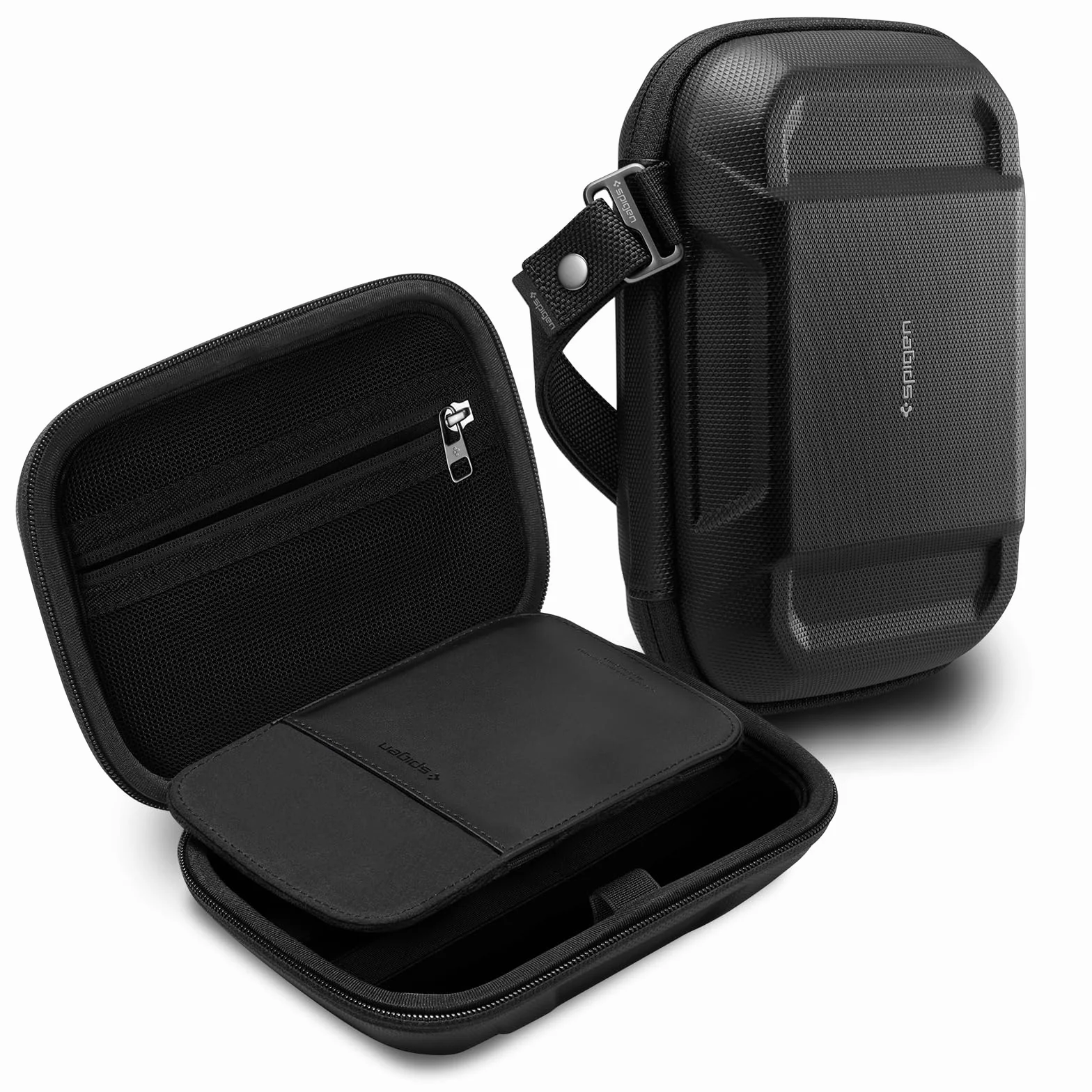 Spigen Rugged Armor Pro Estuche de Viaje Organizador de Cables - Negro
