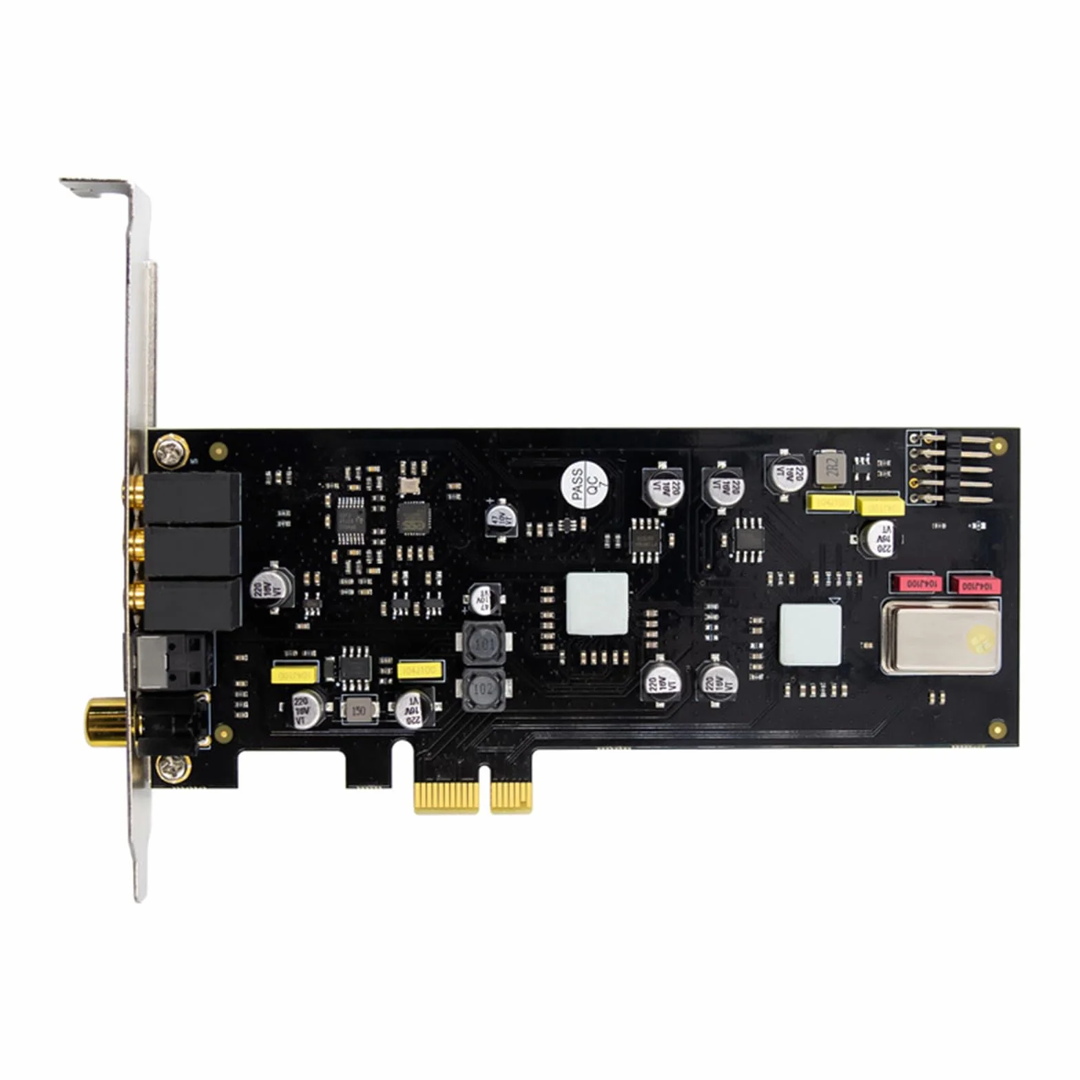 Tarjeta de sonido PCIe ST113 SSS1700 Chip de perfil bajo para estudio, transmisión en vivo, tarjeta de sonido de estudio de cine en casa
