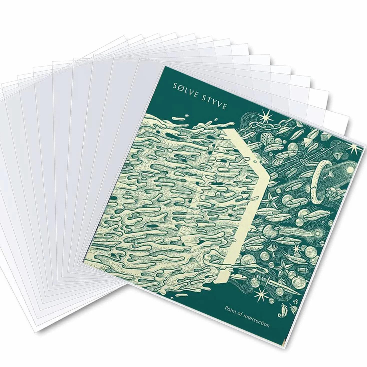 50 piezas de fundas exteriores de vinilo de 12 pulgadas, fundas de plástico para discos de vinilo LP, funda protectora de vinilo transparente sin ácido para álbum, funda de almacenamiento