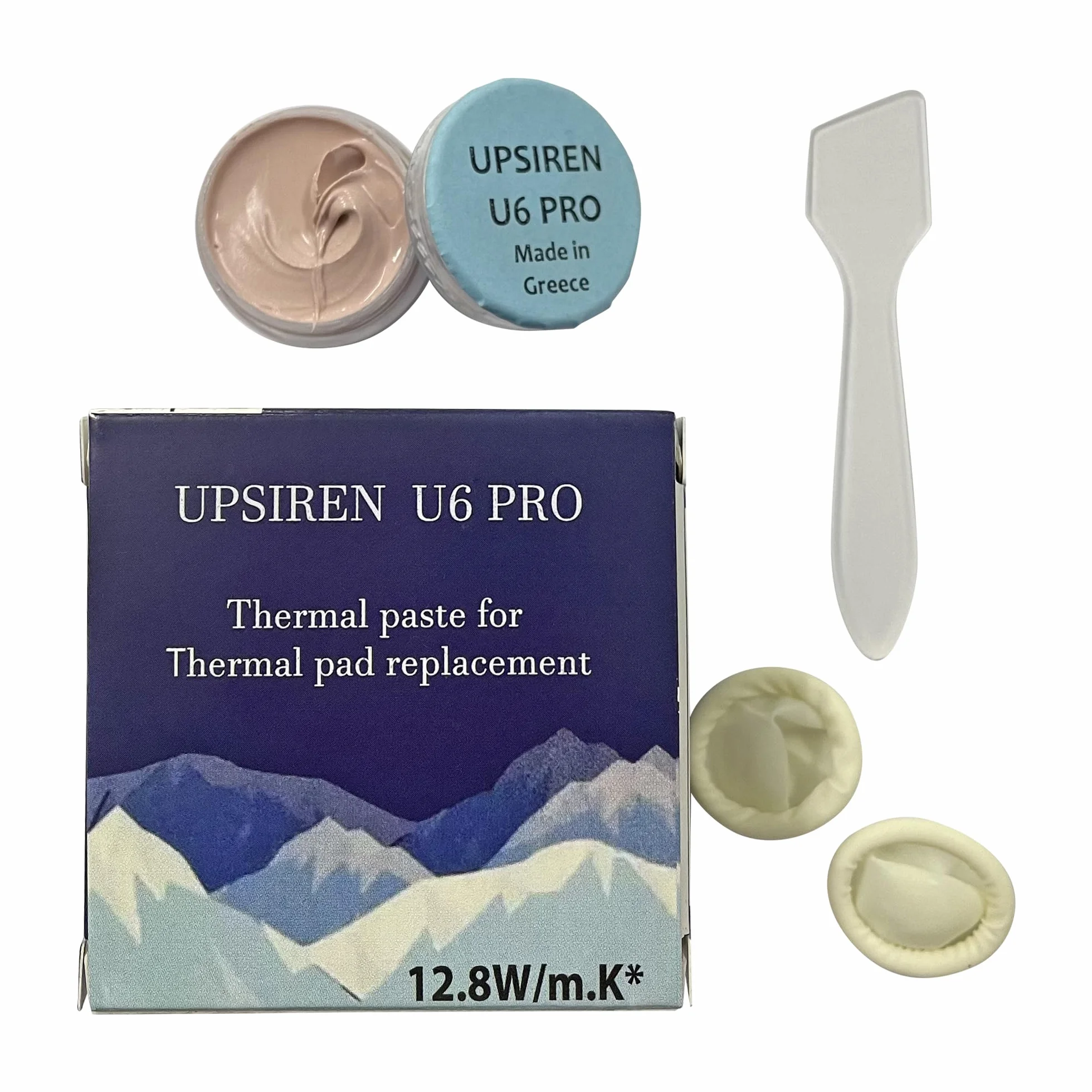 Masilla térmica original UPSIREN U6 PRO de 10 g para procesador VGA GPU IC, almohadilla térmica de enfriamiento rápido, reemplazo de masilla de bloqueo de calor de alto rendimiento