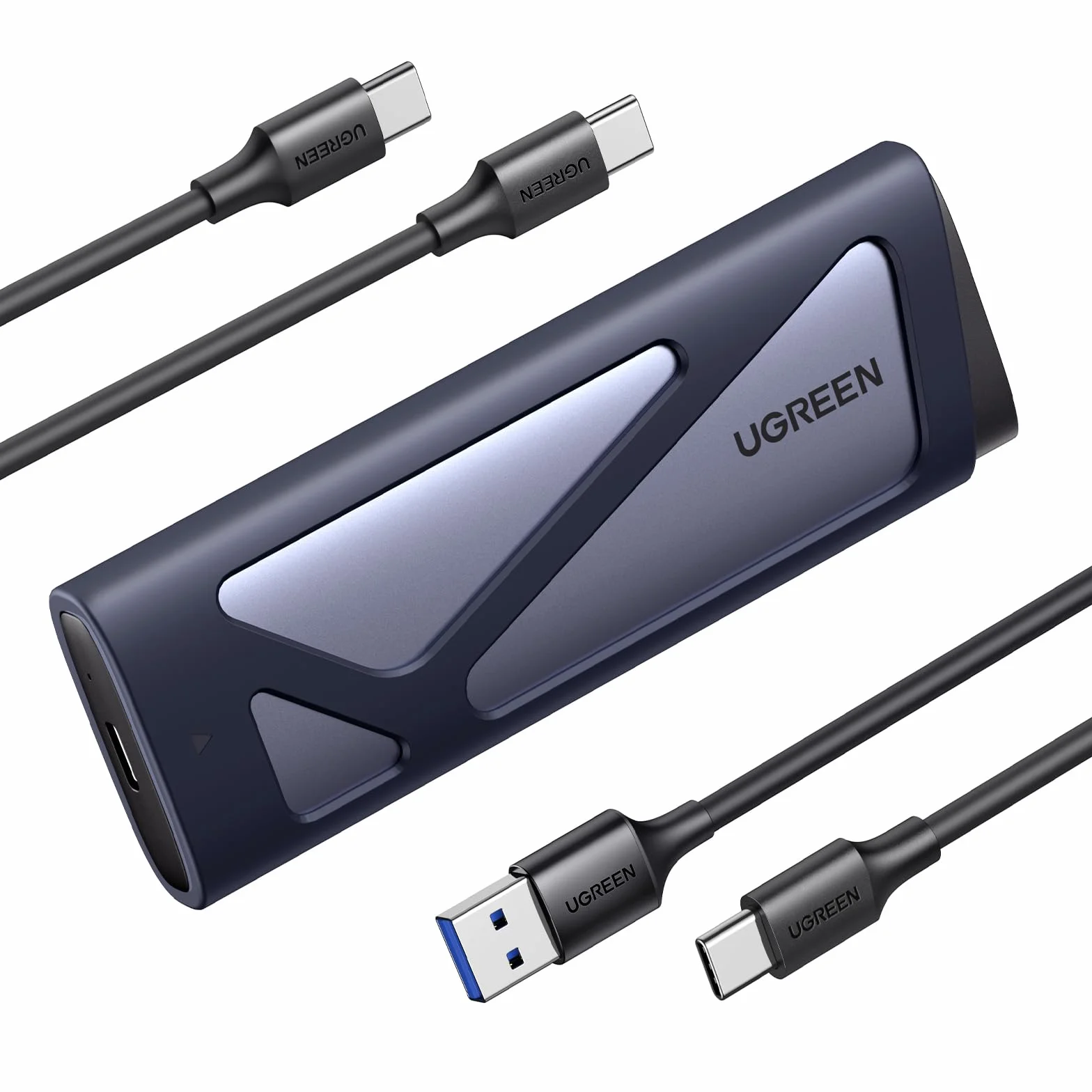 UGREEN Carcasa SSD M.2 NVME&SATA USB 3.2 Gen 2 10 Gbps, Caja para M-Key e B&M-Key Compatible con 970 EVO Plus, 760P y más