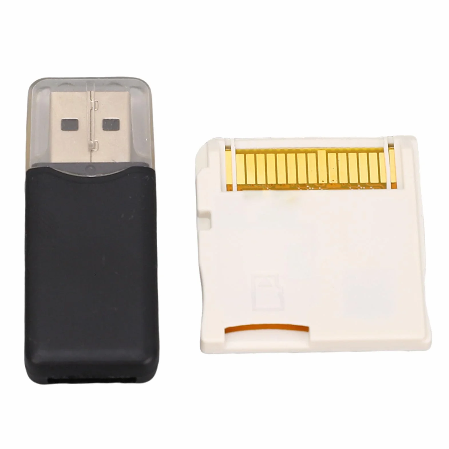 Tarjeta de Memoria para Videojuegos R4, Tarjeta Flash con Chip ASIC con Lector, Interfaz Personalizable para Consola de Juegos 2DS 3DS, Actualización 2025 (White)