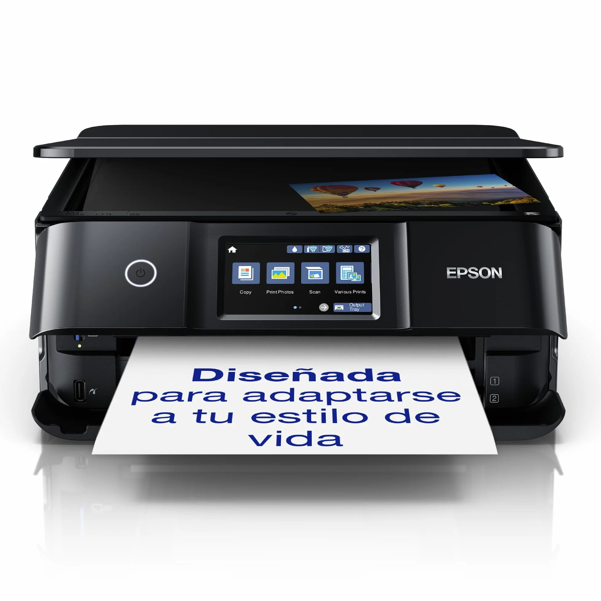 Epson Expression Photo XP-8700, Impresora Fotográfica WiFi A4 Multifunción 3en1 con Impresión Doble Cara (Dúplex), Pantalla Táctil, Bandeja Independiente Fotografía, Tinta 6 Colores, Negro