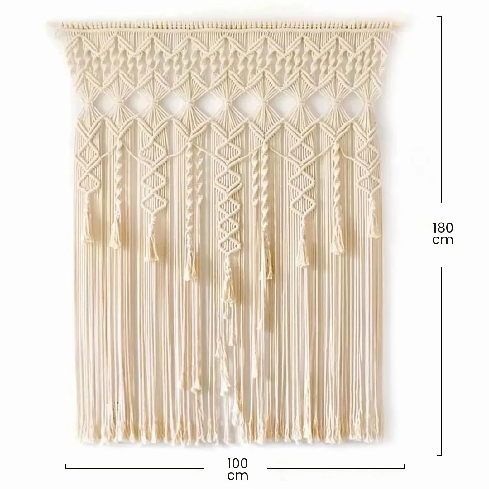 Cortina bohemia colgante 39 x 70 pulgadas tapiz tejido decoración pared divisoria habitación