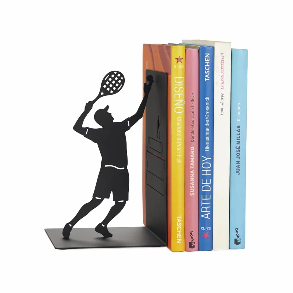 Balvi Sujetalibros Match Ball Negro Soporte para Estantería