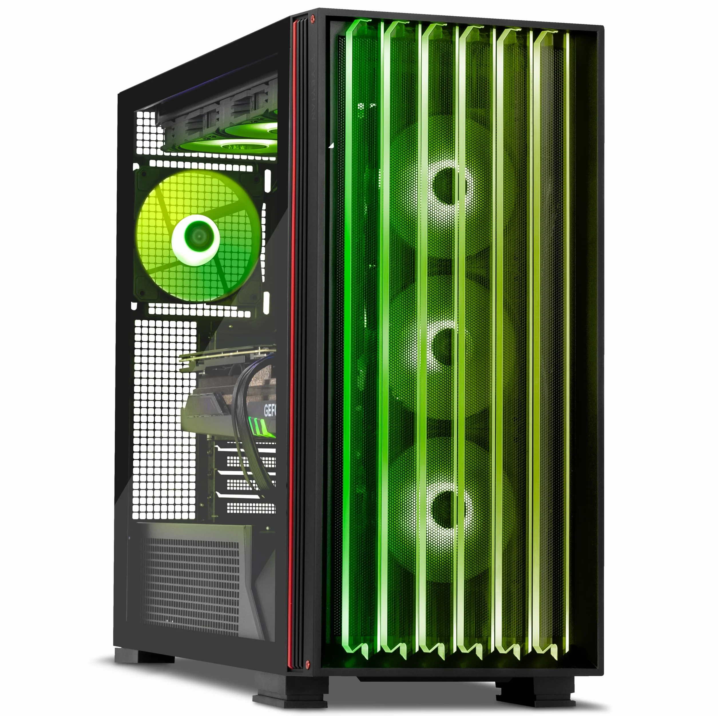 YEYIAN PC Gamer Mirage X | Intel Core i7-14700F 20 Cores up to 5.4 GHz | NVIDIA GeForce RTX 5070 12GB GDDR7 | 32GB DDR5 6000MHz | SSD 1TB NVMe Gen4 | Win 11 Pro