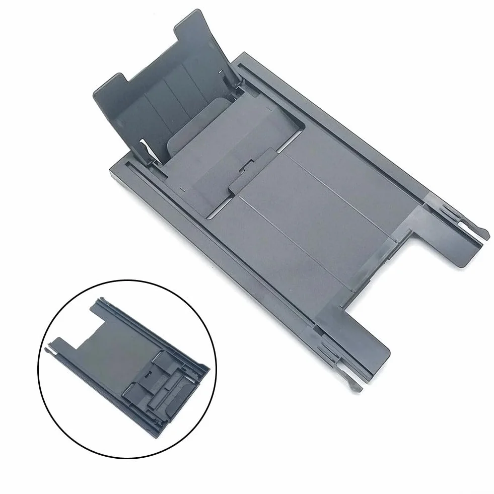 Bandeja de salida de papel compatible con impresoras DCP J100 J200 J205 J102 J105 Series ABS negro Capacidad LTR extendida con deflector antideslizante ajustable para fotos de documentos suaves