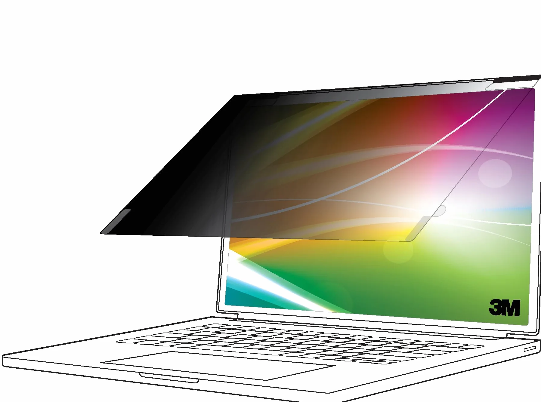 3M Filtro de privacidad de pantalla brillante para Dell XPS de 14 pulgadas (relación de aspecto 16:10)