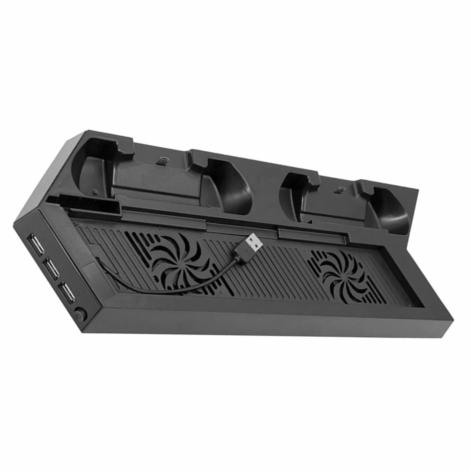 Soporte Vertical Multifuncional Para Ventiladores De Enfriamiento Base Duradera y Estación De Carga Usb Compatible
