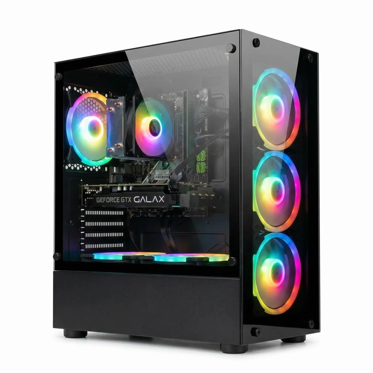 STGsivir PC Gaming, Ordenador de Sobremesa Gaming, Core i7 hasta 3.9GHz, Geforce GTX 1660 Super 6GB GDDR6, 16GB RAM,512GB SSD,WiFi 6,BT5.0,RGB Ventiladores x6,Windows11 Pro