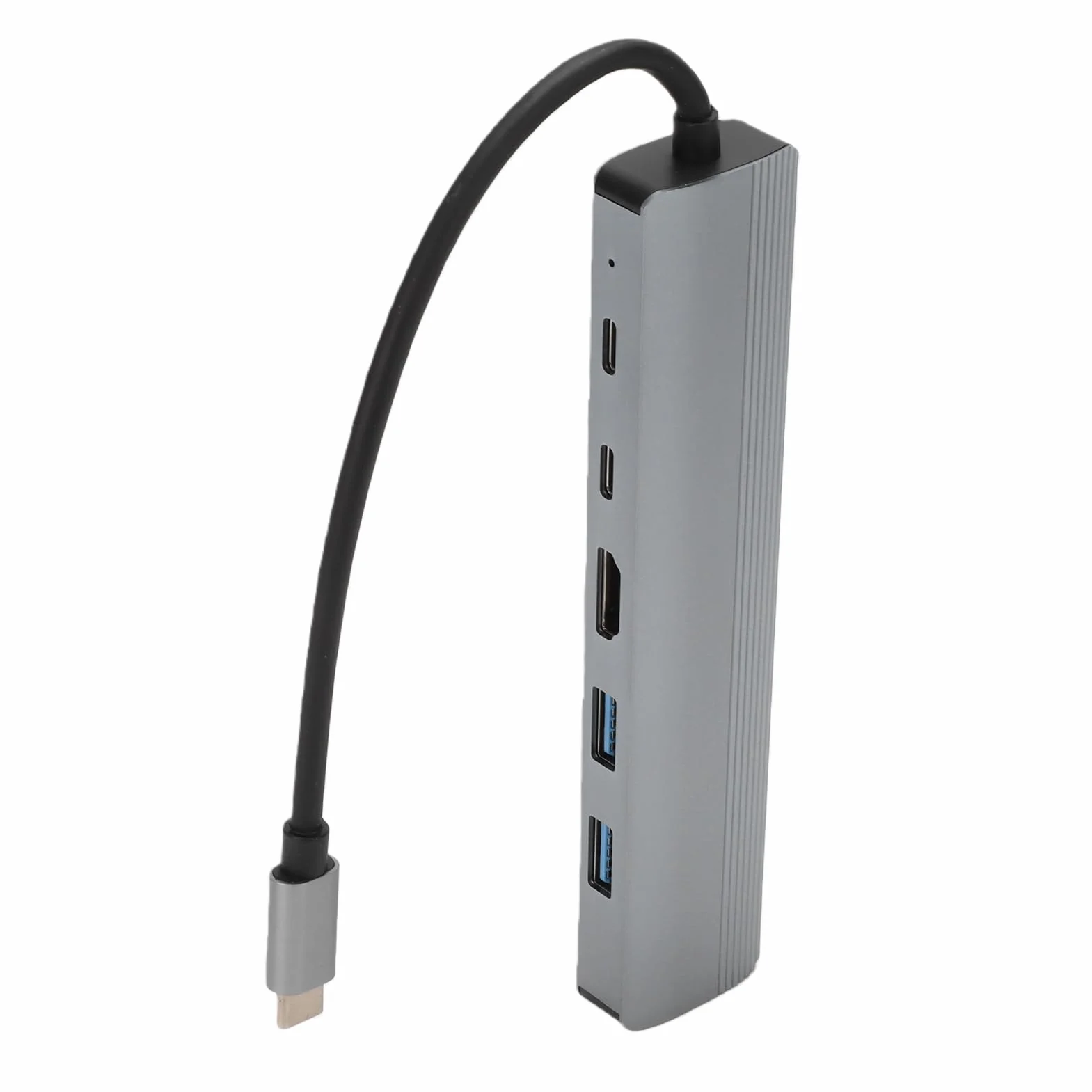 Adaptador Multipuerto Ethernet Preciso con Conexiones Versátiles 6 en 1 para Carga Rápida e Interfaz Multimedia de Alta Definición 4K, Ideal para Streaming y Juegos, Material de Aleación de