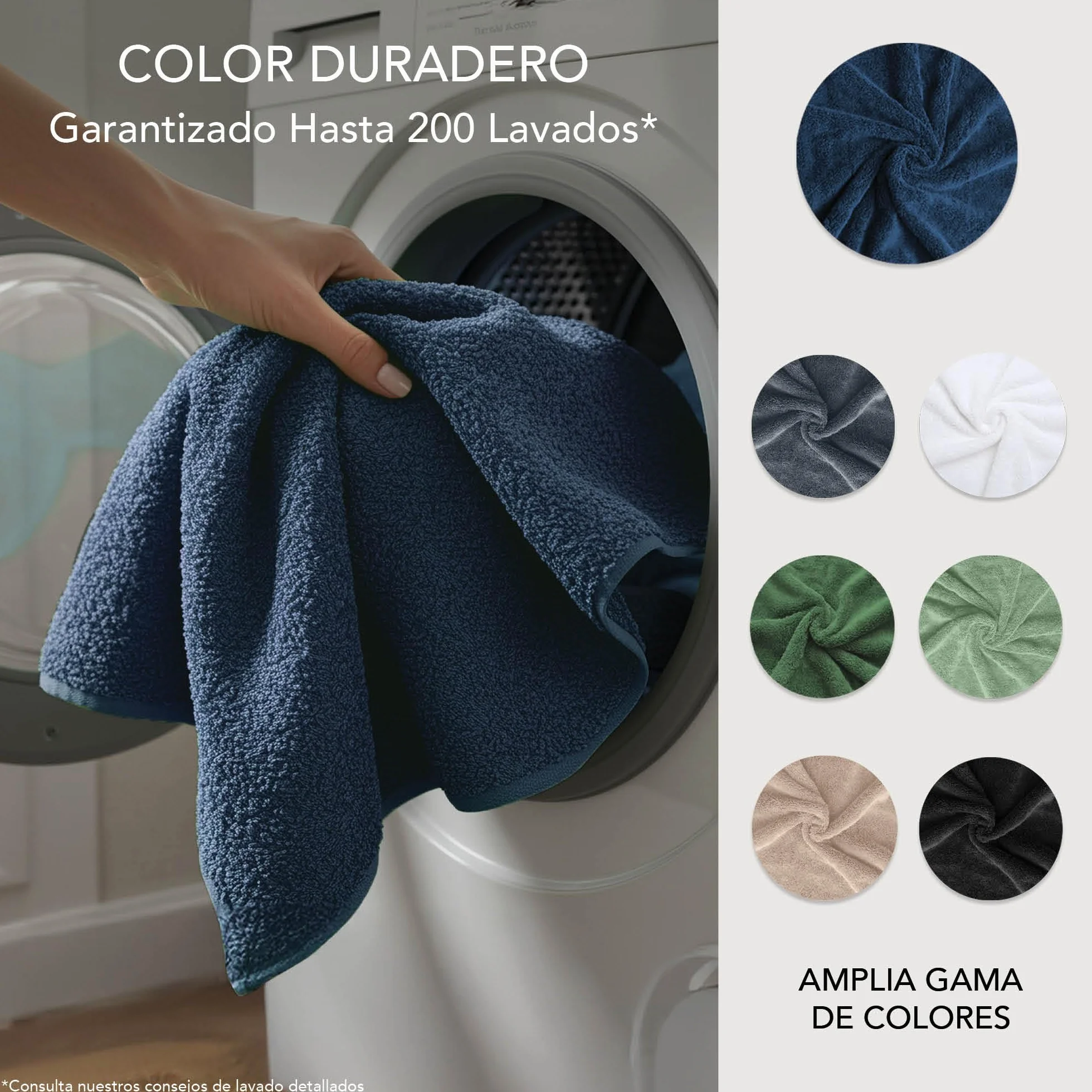 Ôhm Manoplas de Baño 100% Algodón 500 g/m² 15x20 cm Oeko-Tex Pack 10 Unidades