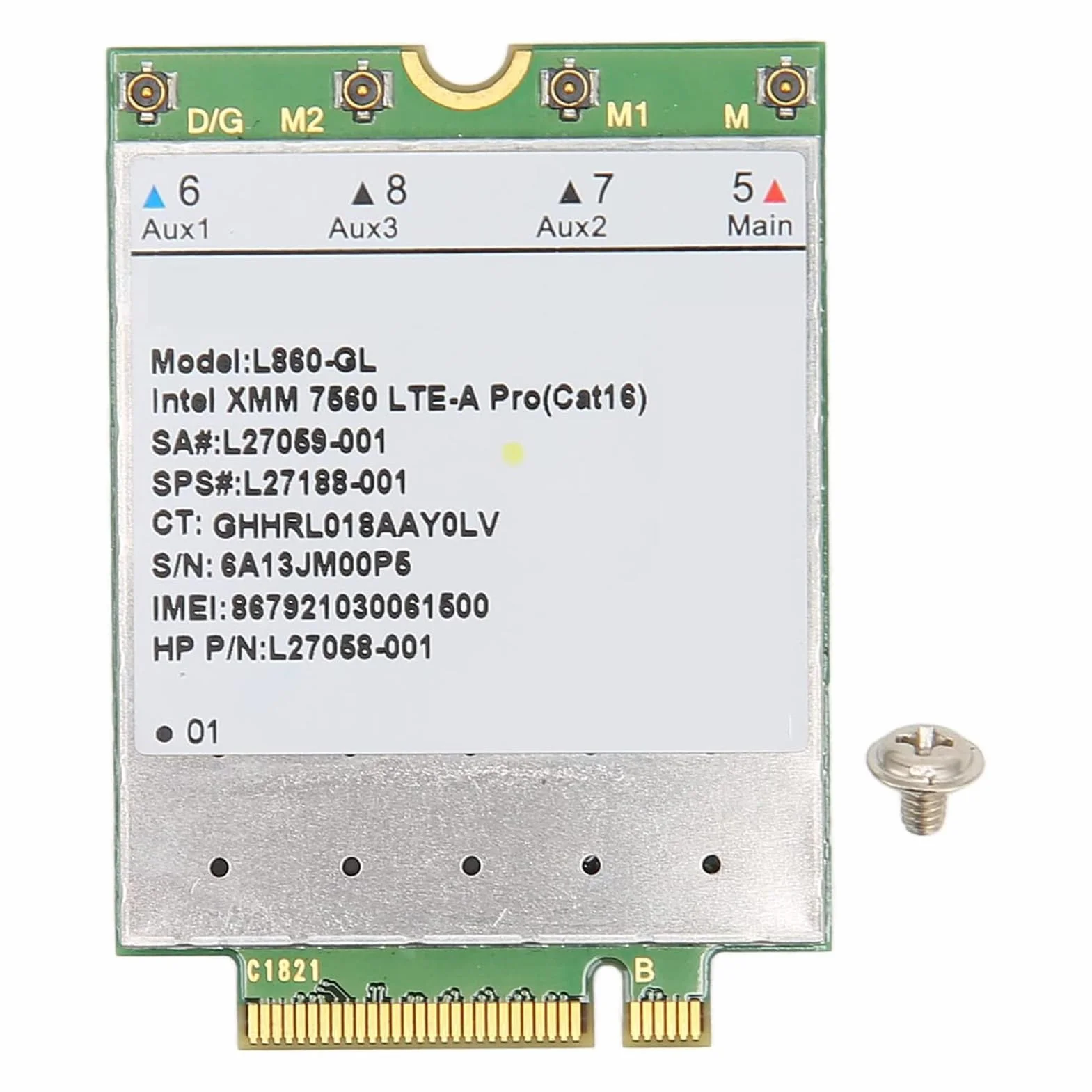 Tarjeta de Red de Alta Velocidad con Módulo 4G LTE con Soporte ESIM para EliteBook X360 y X360