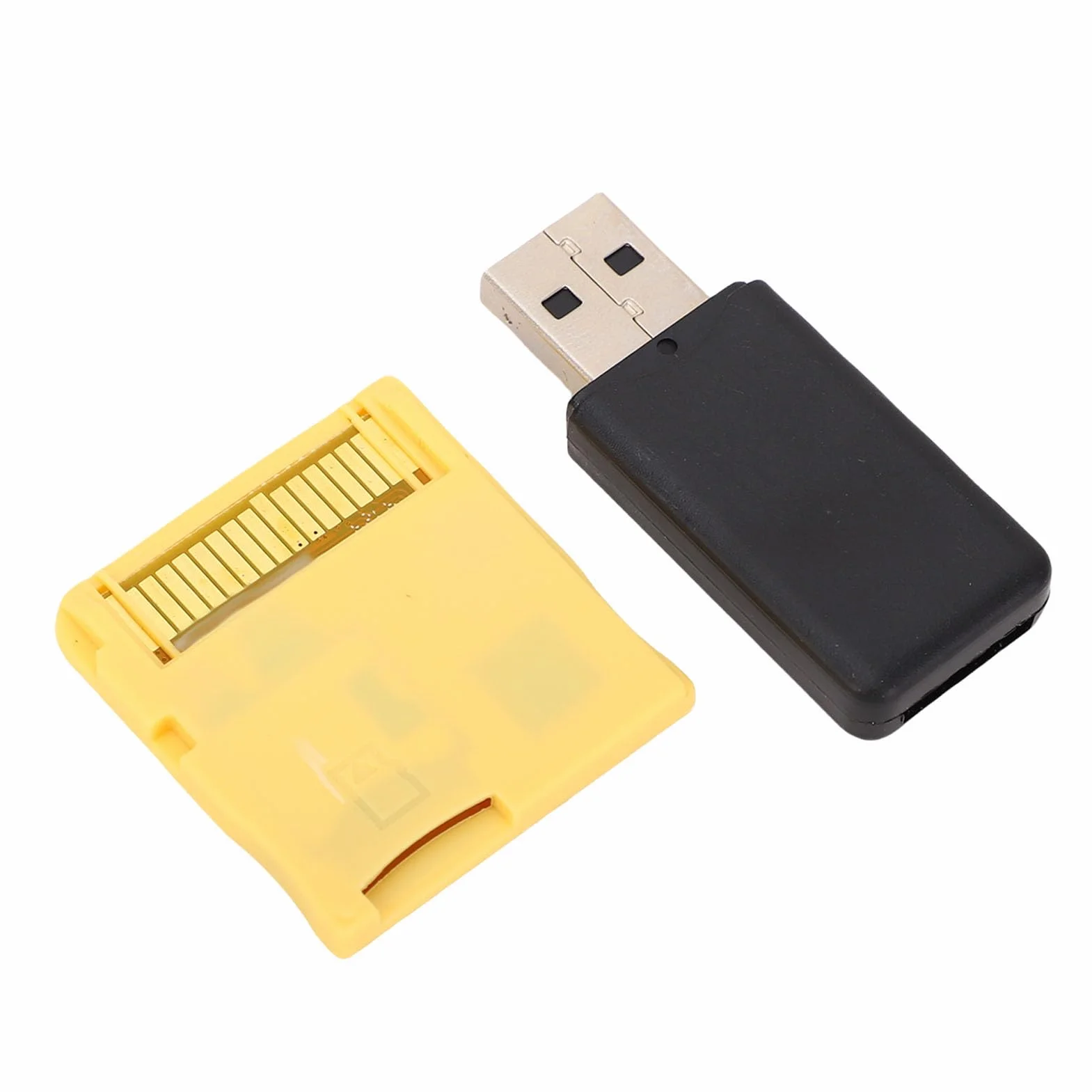 VBESTLIFE Tarjeta Flash de Videojuego, 2025 Nuevas Tarjetas Flash ASIC Video Video Video Compatibles con la Serie NDS 2DS 3DS, Incluye el Lector de Cartas (Gold)