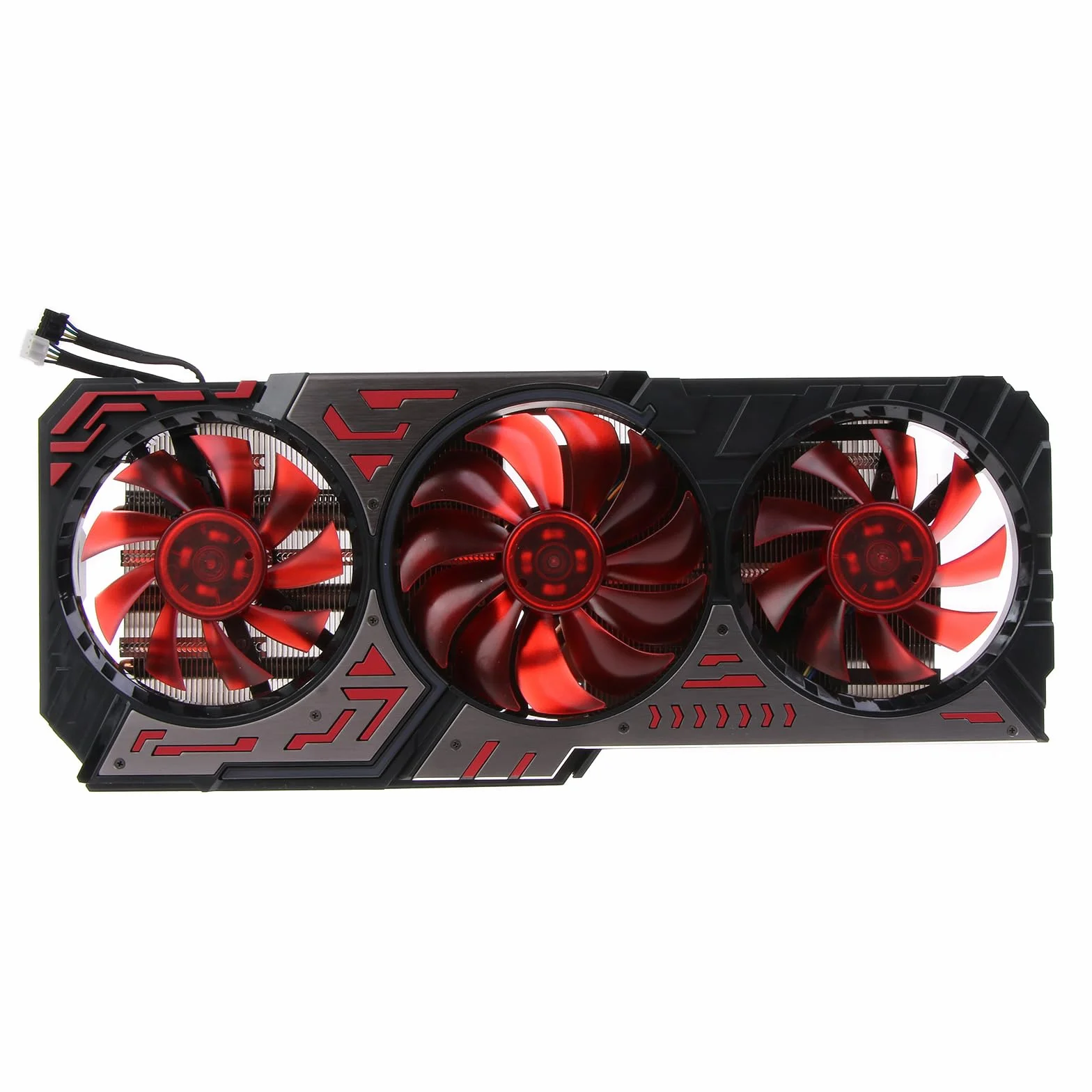 Ventilador de refrigeración para tarjeta gráfica de 12 V, 4 pines, 12 V, GPU, radiador con carcasa para tarjeta gráfica Super OC 2060 2070 2080