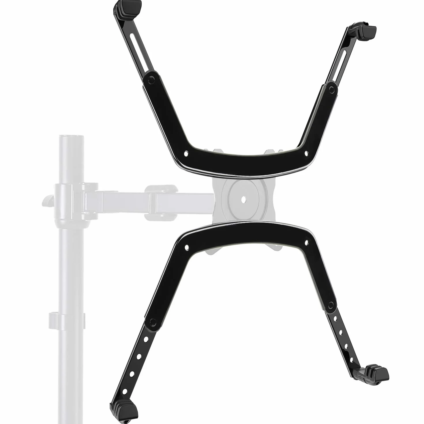 HUANUO - Kit de Montaje de Brazo para Pantalla LCD LED OLED de 17" - 27" sin Agujeros VESA - Soportes de Monitor existentes con Placa VESA de 75 mm