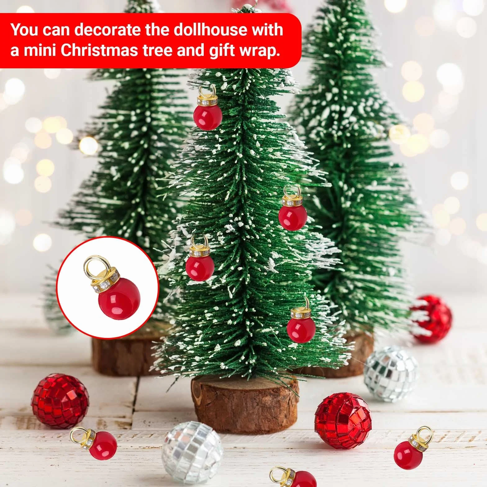 Bolas de Navidad Miniatura 20 Unidades – Adornos navideños pequeños Colores Surtidos
