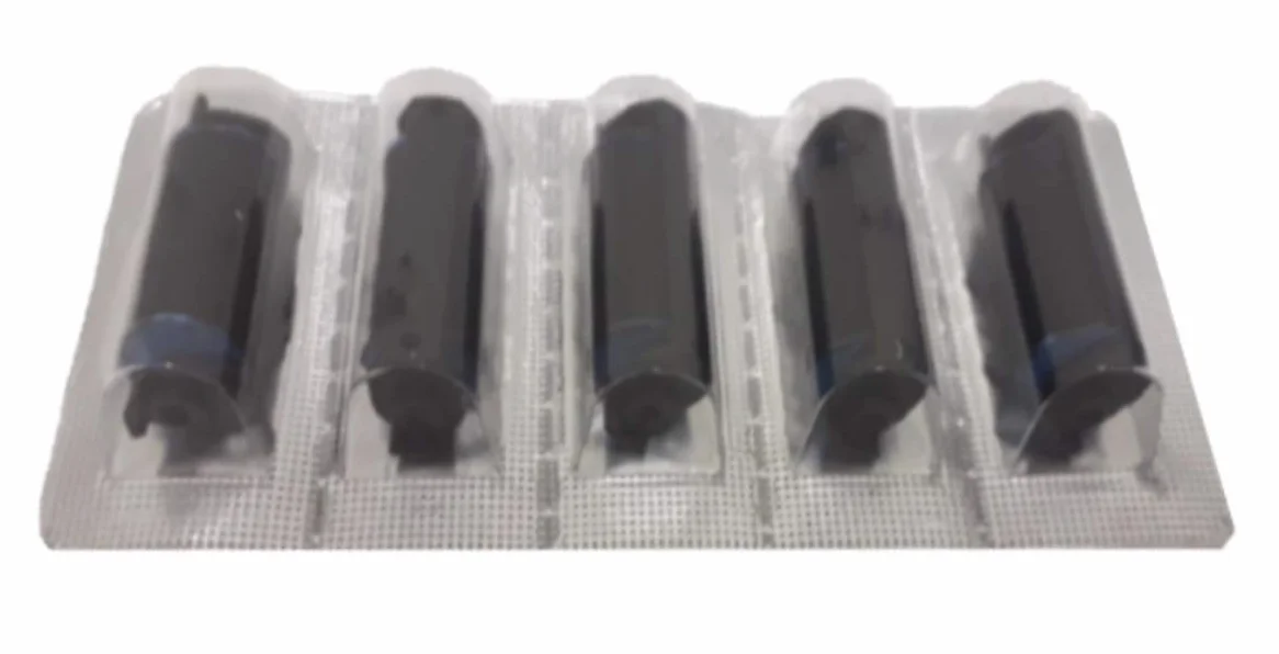 Rodillos de Tinta Negra para Etiquetadoras Printex Smart y Printex Z - Paquete de 5 Unidades