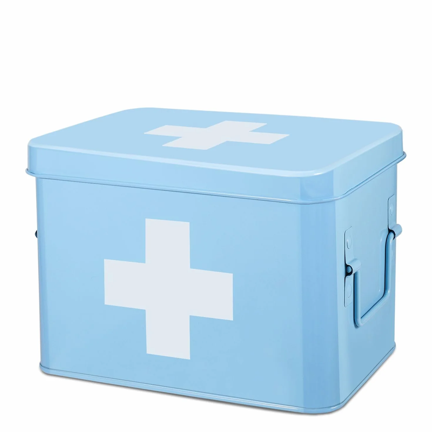 Flexzion Caja Organizadora de Primeros Auxilios Vintage 8.5 Pulgadas Kit Vacío