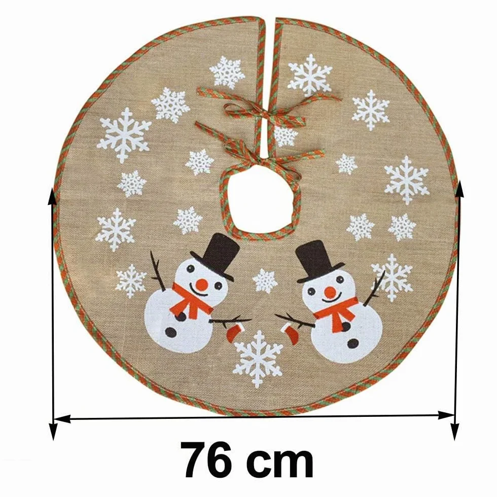 Tela navideña para base de árbol 75 cm